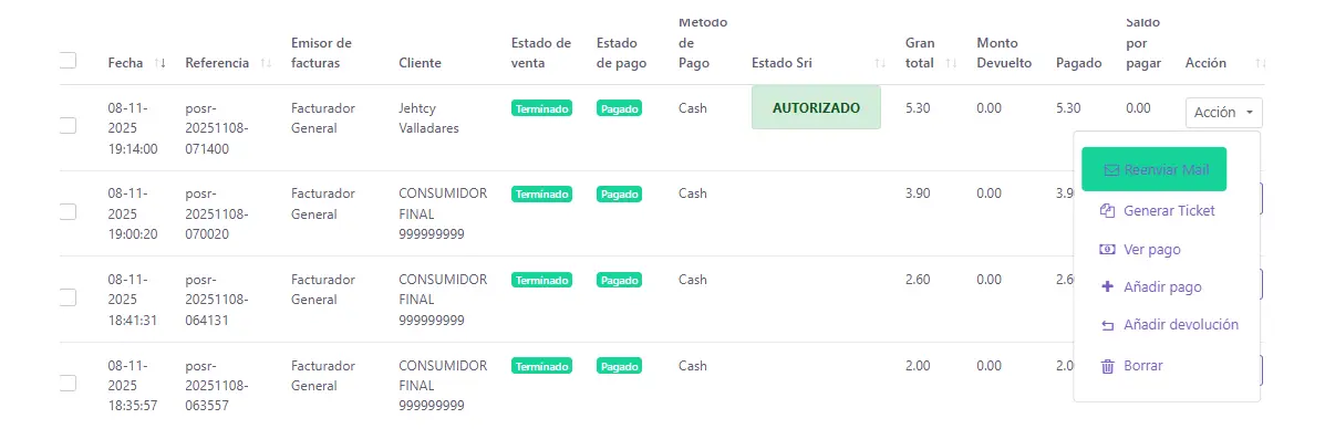 Sistema de Facturación Electrónica SRI + POS e Inventario (Laravel 10)