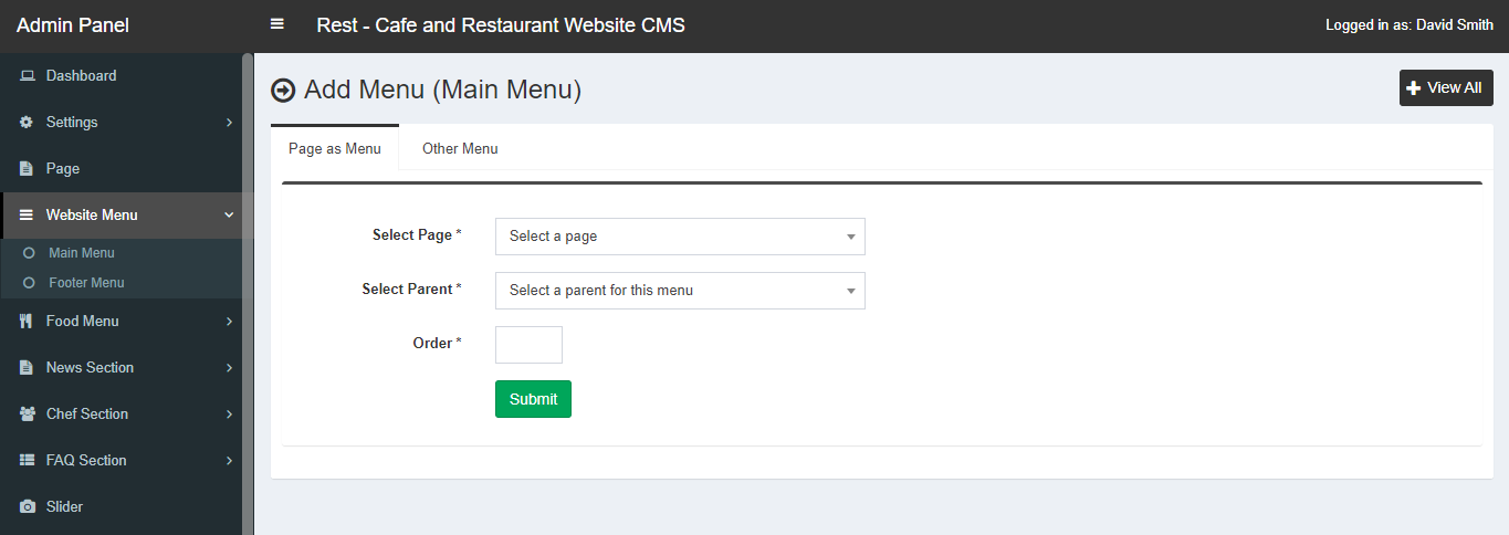 CMS para Restaurantes y Cafeterías en PHP (Sin Framework, con Reservas)